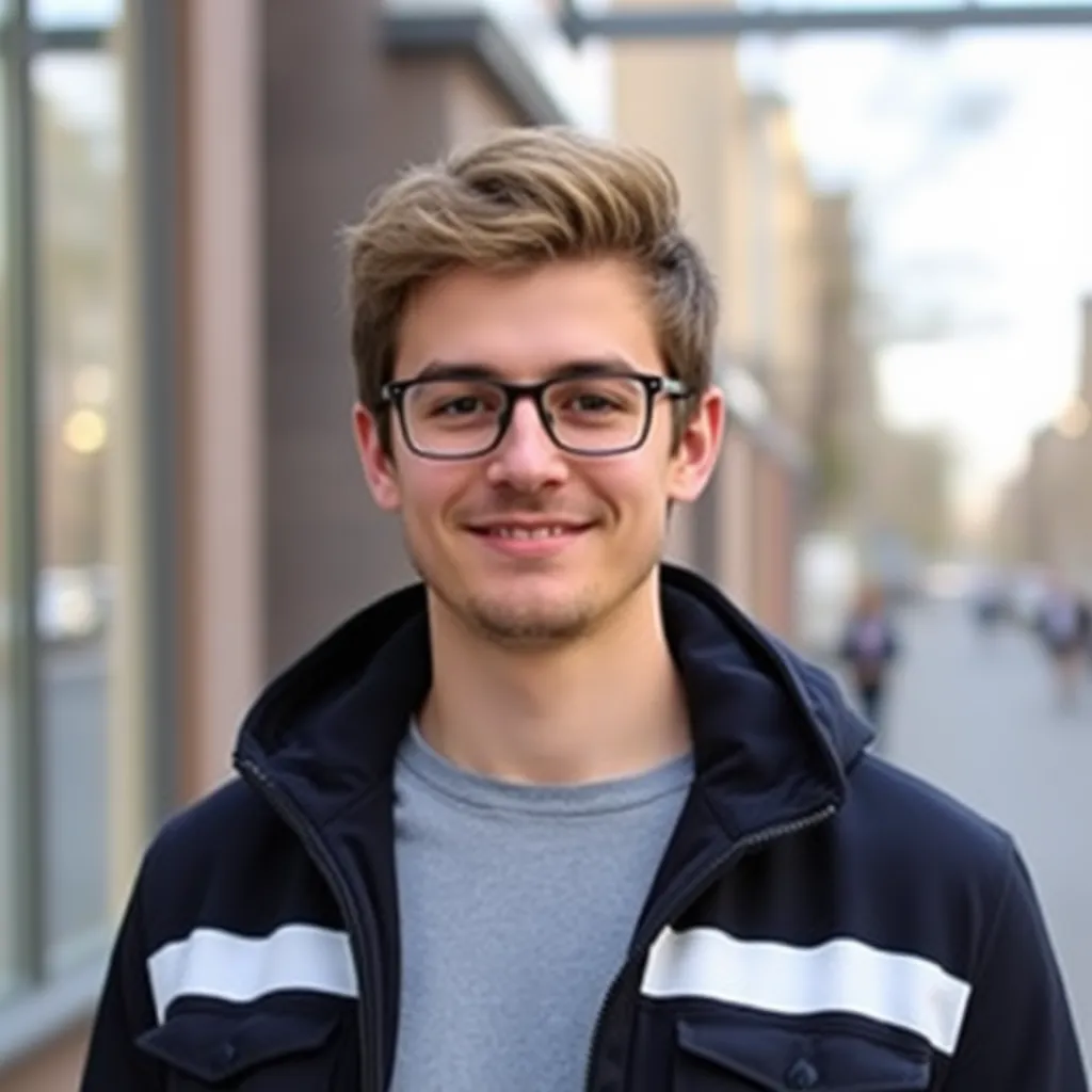 Portret van Thomas, een 24-jarige IT-professional uit Amsterdam